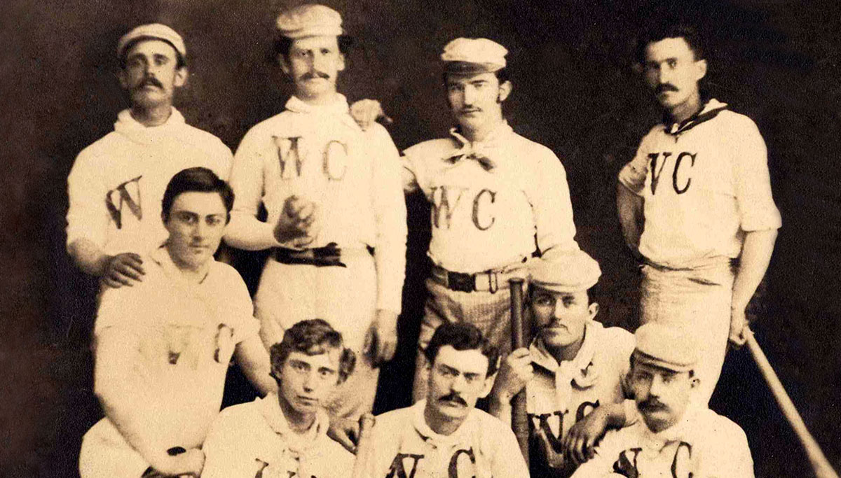 Image of the 1876 Salisbury White Clouds baseball team
